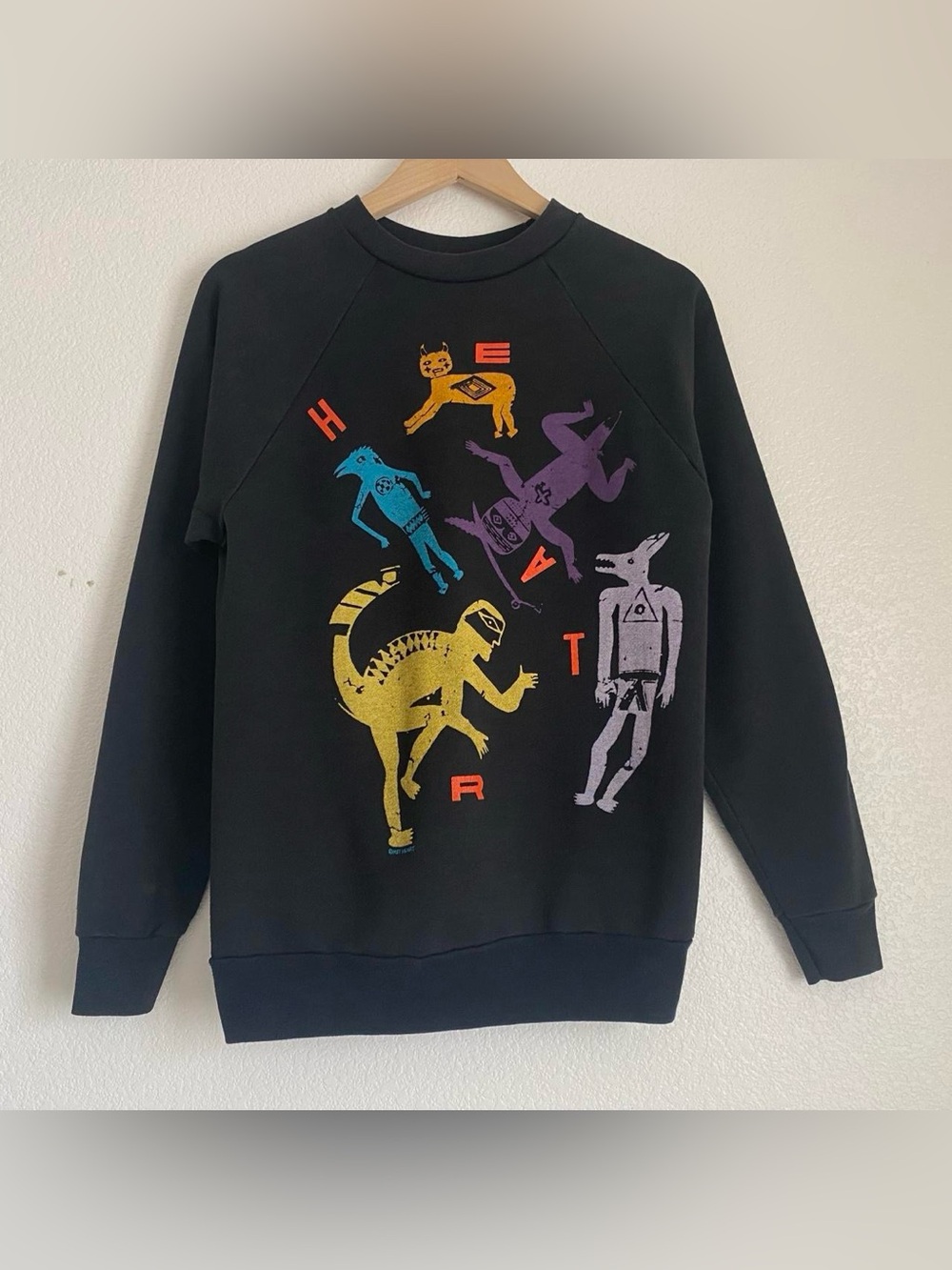 Vintage 1987 Heart "Bad Animals" World Tour crew-neck sweatshirt, L